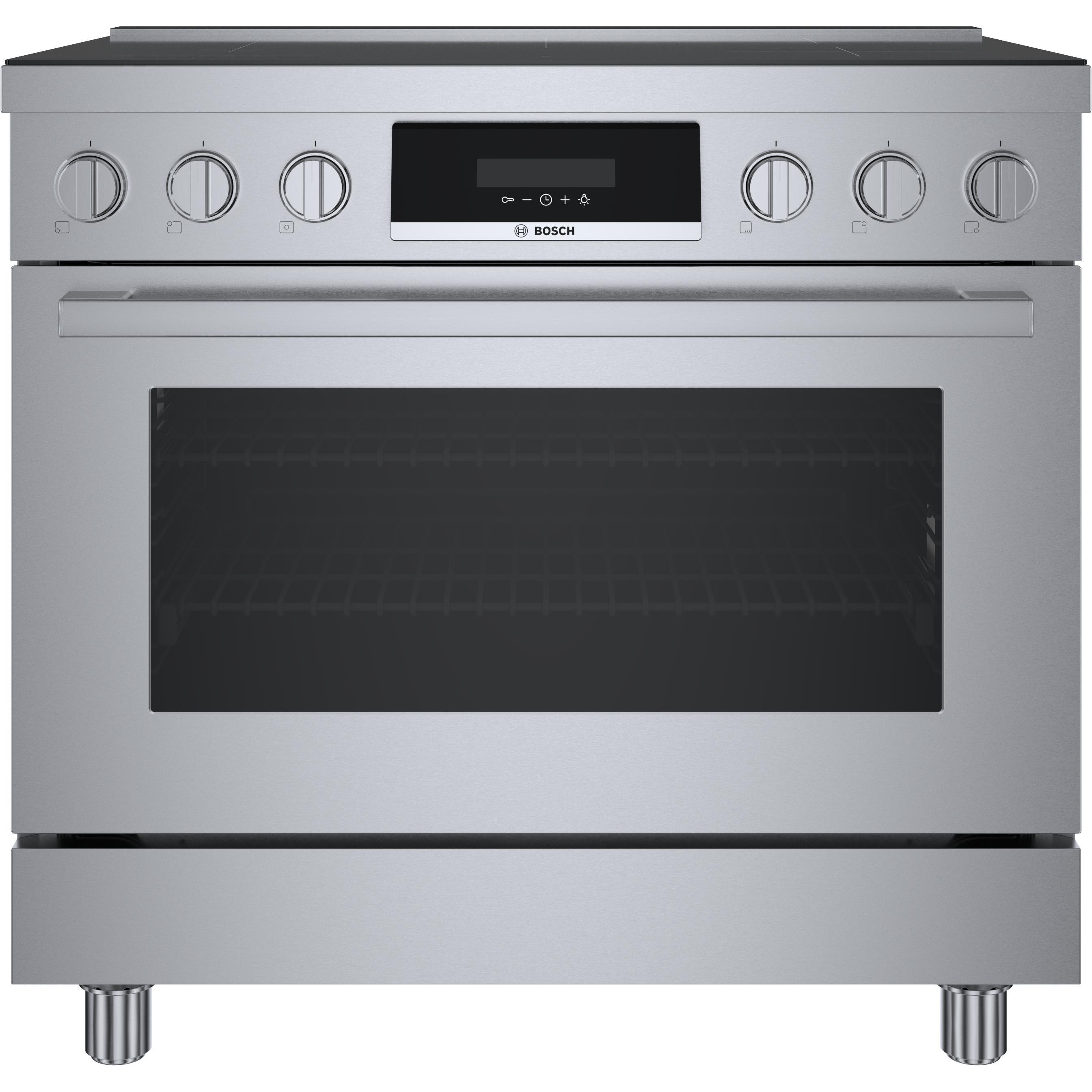 Bosch 36 inch Freestanding Induction Range with CombiZone HIS8655C 01