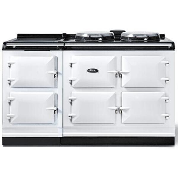 AGA 60in eR7 150 Classic Electric Range with Warming Plate Hotcupboard AER7560WWHT IMAGE 1