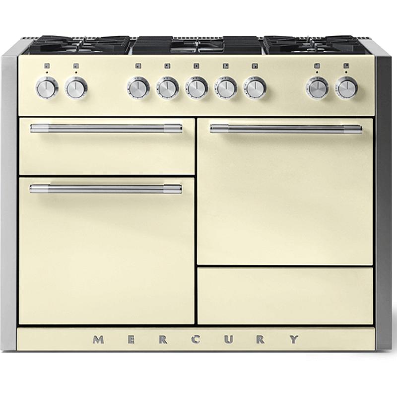 AGA 48-inch Mercury Dual Fuel Range with True European Convection AMC48DF-OYS IMAGE 1