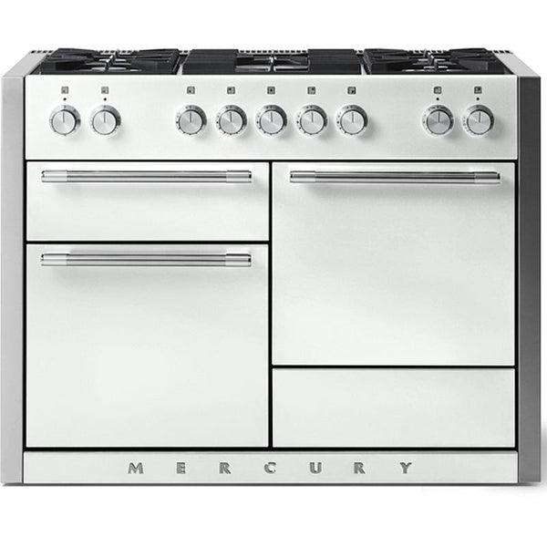 AGA 48-inch Mercury Dual Fuel Range with True European Convection AMC48DF-SNW IMAGE 1