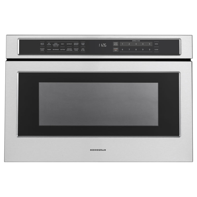 Monogram 24-inch, 1.2 cu.ft. Drawer Microwave Oven with 10 Cooking Modes ZWL1126SRSS IMAGE 1