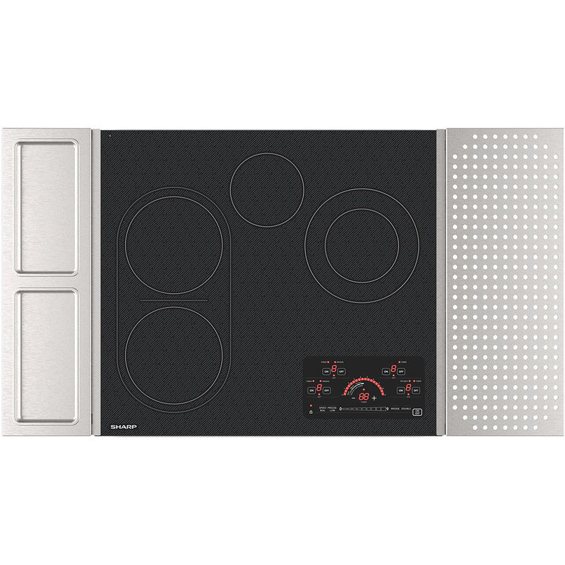 Sharp 24-inch Built-in Electric Cooktop SCR2442FB IMAGE 1