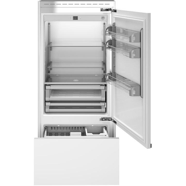 Bertazzoni 36-inch, 19.6 cu. ft. Built-in Bottom Freezer Refrigerator with Digital Display REF36BMBIXRT IMAGE 2