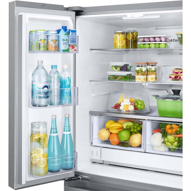 Samsung 33-inch, 25 cu. ft. French 3-Door Refrigerator with Dual Auto Ice Maker with Ice Bites™ RF25C5151SR/AA IMAGE 4