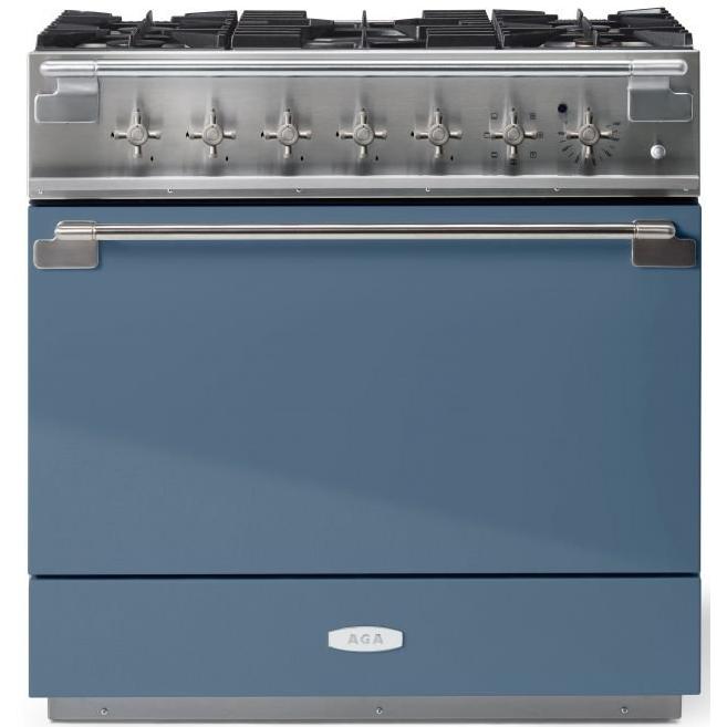 AGA 36-in Elise Freestanding Dual Fuel Range with True European Convection AEL361DFSTB IMAGE 1