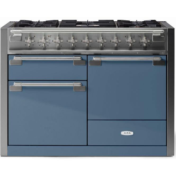 AGA 48-inch Elise Dual Fuel Range with True European convection AEL481DFSTB IMAGE 1