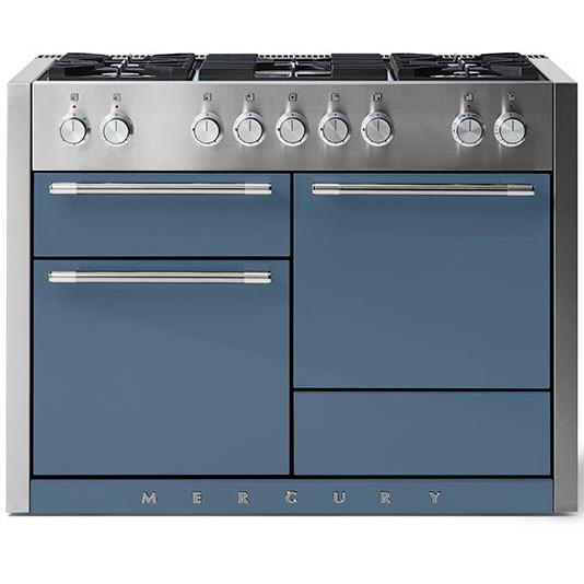 AGA 48-inch Mercury Dual Fuel Range with True European Convection AMC48DF-STB IMAGE 1