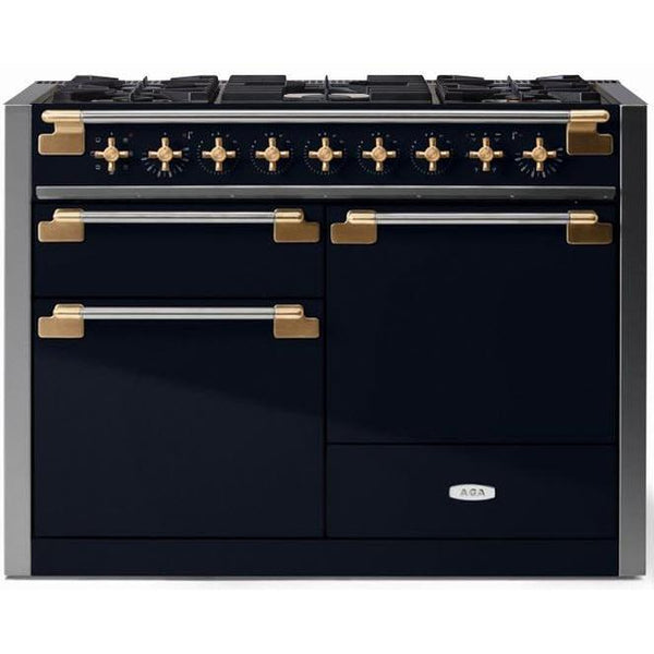 AGA 48-inch Elise Dual Fuel Range with True European convection AEL481DFABBLK IMAGE 1