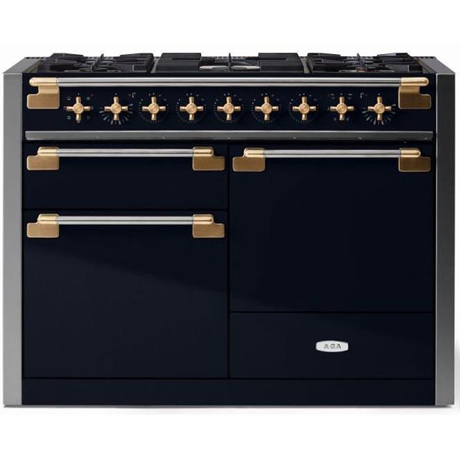 AGA 48-inch Elise Dual Fuel Range with True European convection AEL481DFABMBL IMAGE 1