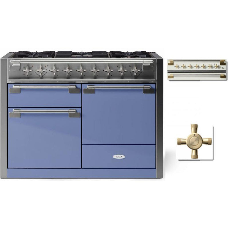 AGA 48-inch Elise Dual Fuel Range with True European convection AEL481DFABCBB IMAGE 1