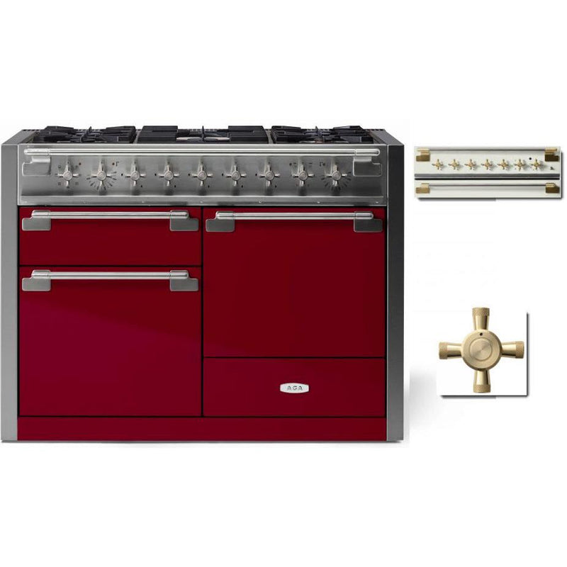 AGA 48-inch Elise Dual Fuel Range with True European convection AEL481DFABCNB IMAGE 1