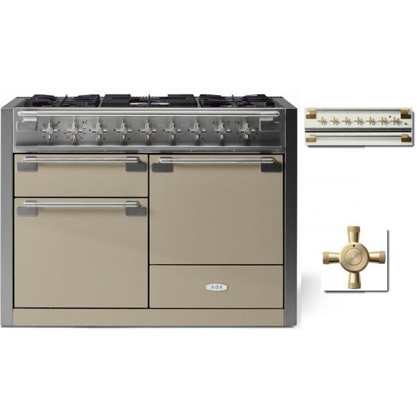 AGA 48-inch Elise Dual Fuel Range with True European convection AEL481DFABFWN IMAGE 1