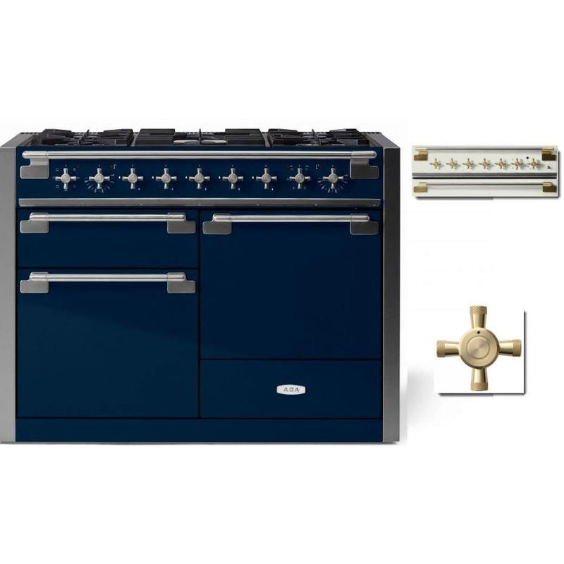 AGA 48-inch Elise Dual Fuel Range with True European convection AEL481DFABIND IMAGE 1