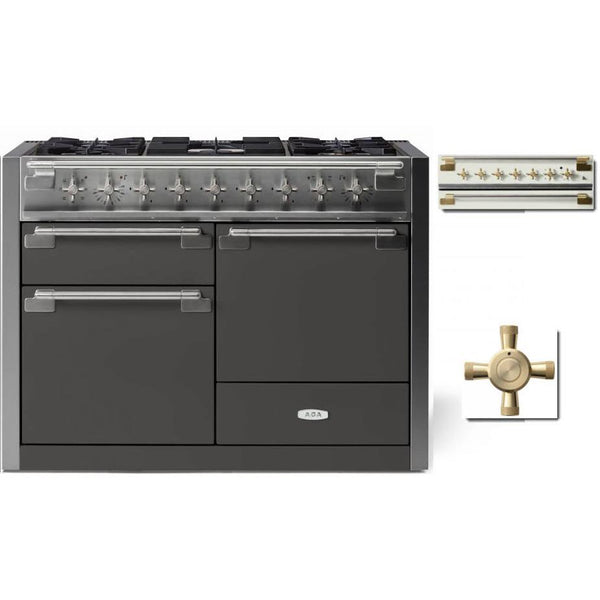 AGA 48-inch Elise Dual Fuel Range with True European convection AEL481DFABSLT IMAGE 1