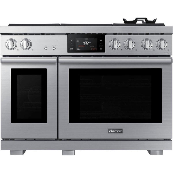 Dacor 48-inch Freestanding Dual Fuel Range with 7" LCD Control Panel DOP48T960DS/DA IMAGE 1