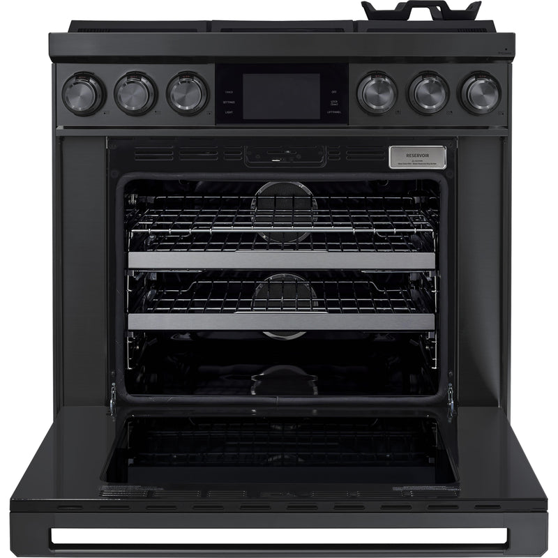 Dacor 36-inch Freestanding Dual Fuel Range with LCD touchscreen DOP36C86DLM/DA IMAGE 2