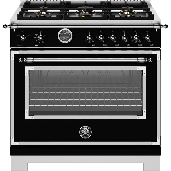 Bertazzoni 36-inch Freestanding Gas Range HER366BCFGMNET IMAGE 1