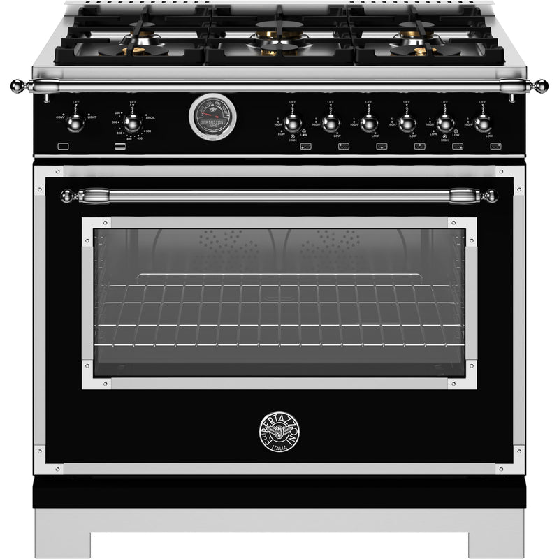 Bertazzoni 36-inch Freestanding Gas Range HER366BCFGMNET IMAGE 1