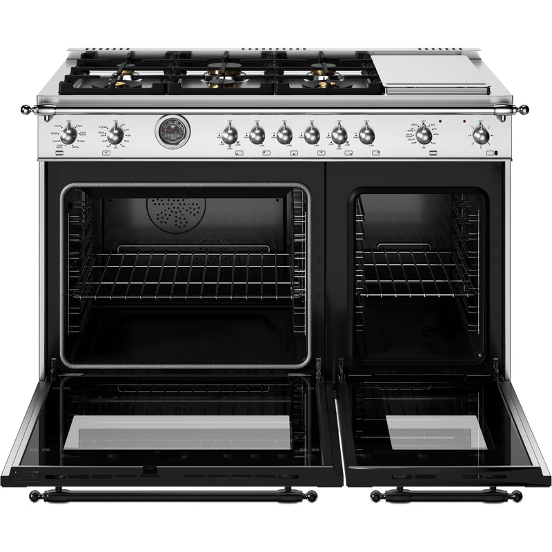 Bertazzoni 48-inch Freestanding Dual Fuel Range HER486BTFEPXT IMAGE 2