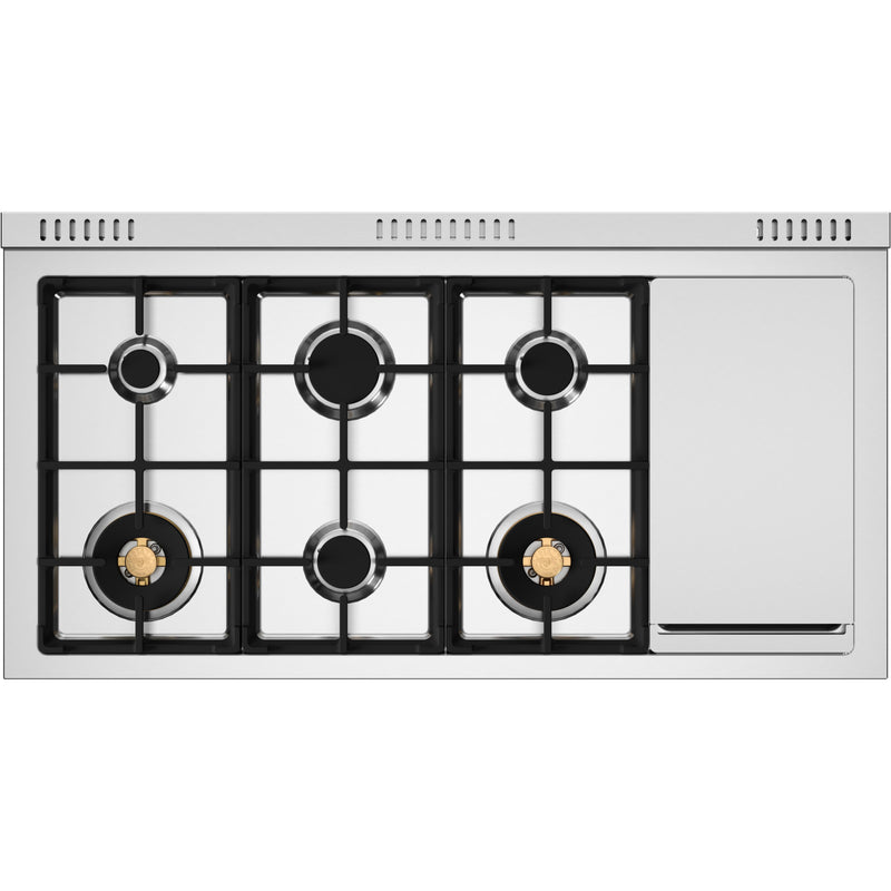 Bertazzoni 48-inch Freestanding Dual Fuel Range HER486BTFEPXT IMAGE 3