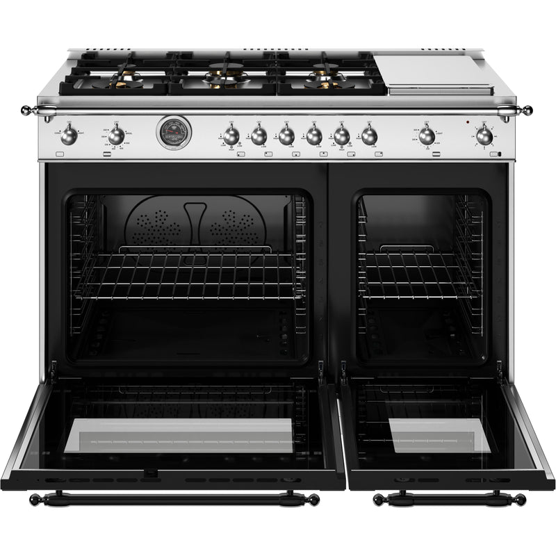 Bertazzoni 48-inch Freestanding Gas Range HER486BTFGMXT IMAGE 2