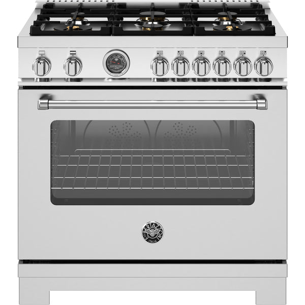 Bertazzoni 36-inch Freestanding Gas Range MAS366BCFGMXT IMAGE 1