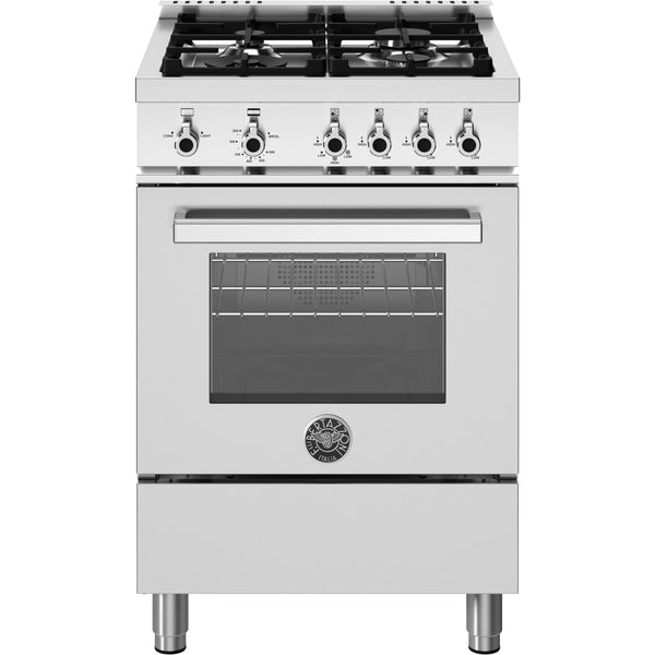 Bertazzoni 24-inch Freestanding Gas Range PRO244GASXVLP IMAGE 1