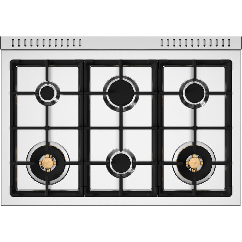 Bertazzoni 36-inch Freestanding Dual-Fuel Range PRO366BCFEPGIT IMAGE 3