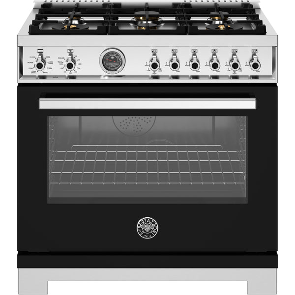 Bertazzoni 36-inch Freestanding Dual-Fuel Range PRO366BCFEPNET IMAGE 1