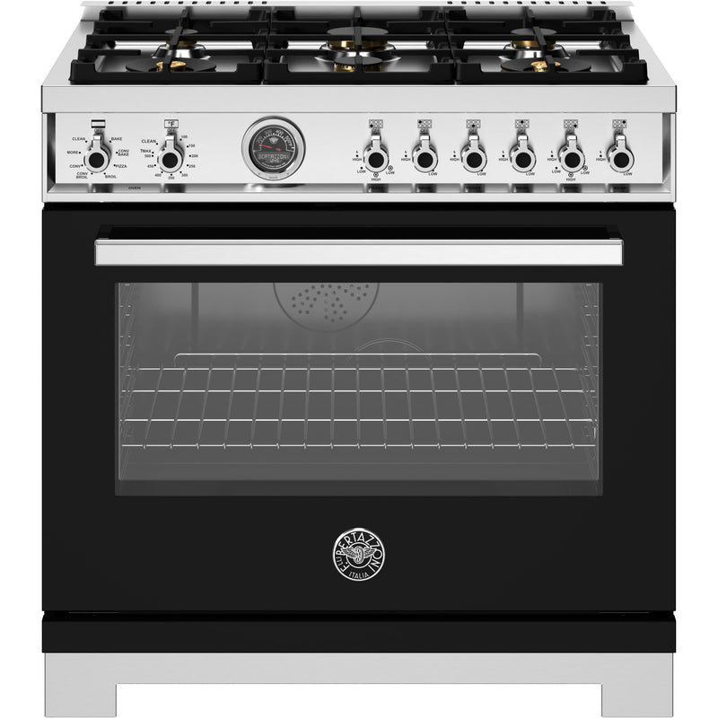 Bertazzoni 36-inch Freestanding Dual-Fuel Range PRO366BCFEPNET IMAGE 1