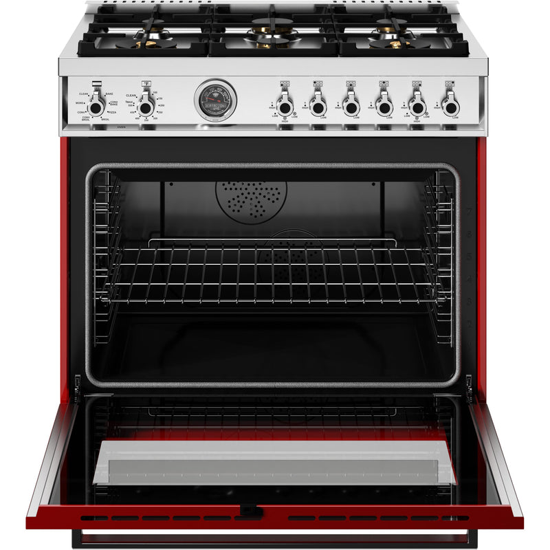 Bertazzoni 36-inch Freestanding Dual-Fuel Range PRO366BCFEPROT IMAGE 2