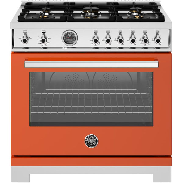 Bertazzoni 36-inch Freestanding Gas Range PRO366BCFGMART IMAGE 1