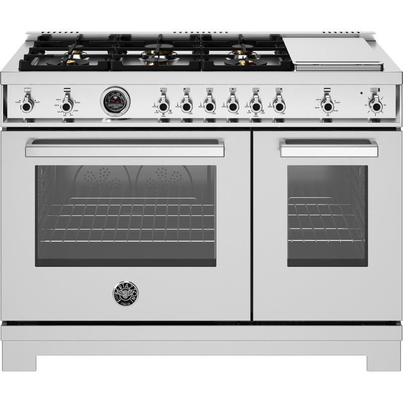 Bertazzoni 48-inch Freestanding Gas Range PRO486BTFGMXTLP IMAGE 1