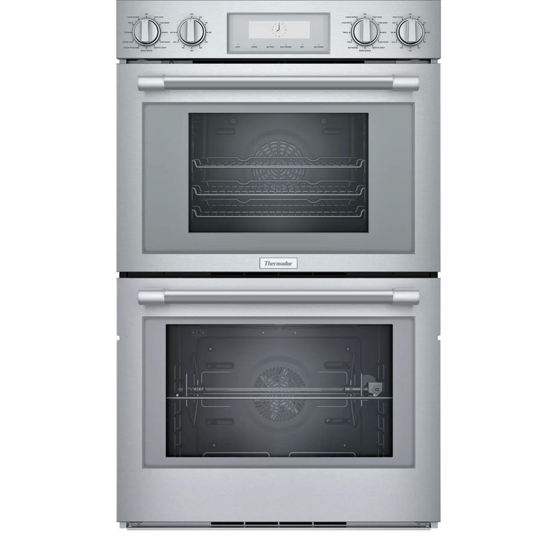 Thermador 30-inch, 7.3 cu. ft. Built-in Double Wall Oven with Steam Convection PODS302B IMAGE 1