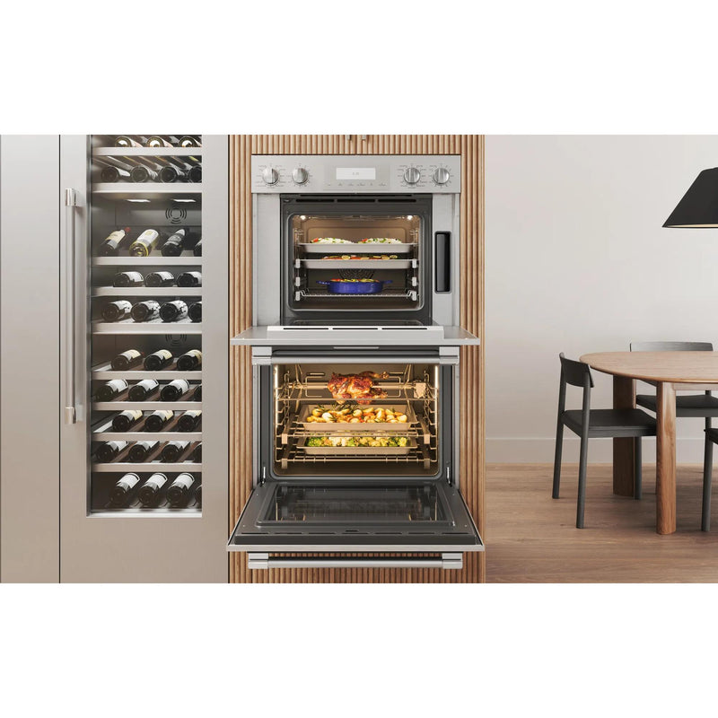 Thermador 30-inch, 7.3 cu. ft. Built-in Double Wall Oven with Steam Convection PODS302B IMAGE 6