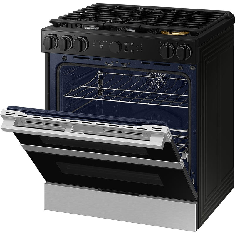 Samsung 30-inch Slide-in Gas Range with Wi-Fi NSY6DG8550SRAC IMAGE 9