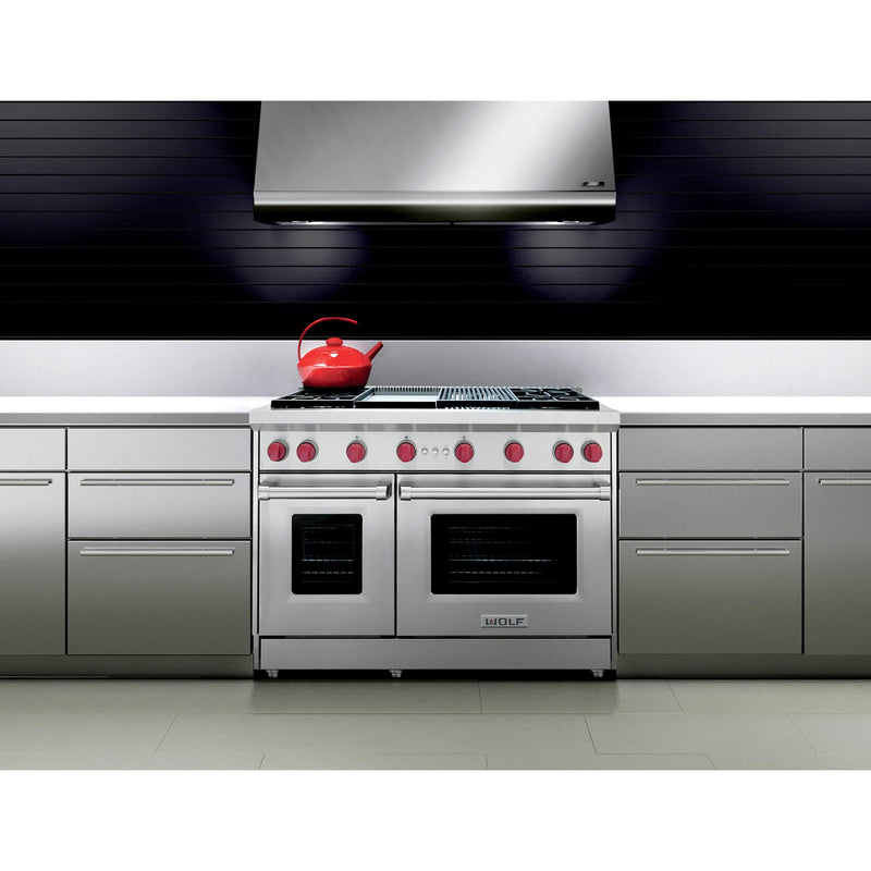 Wolf 48-inch Freestanding Gas Range with Convection GR484CG IMAGE 6