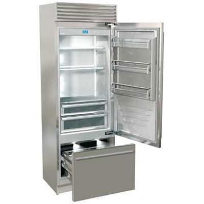 Fhiaba 13.5 cu. ft. Counter-Depth Bottom Freezer Refrigerator with Ice and Water FM36BFI-RS IMAGE 1