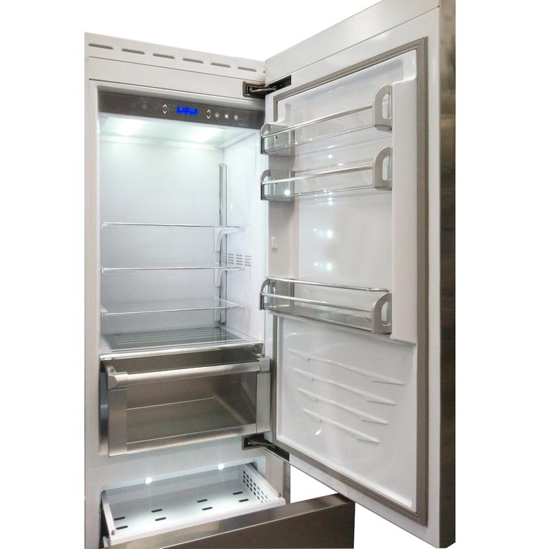 Fhiaba 36-inch, 16.67 cu. ft. Counter-Depth Bottom Freezer Refrigerator with Ice BKI8990TST6IU IMAGE 3