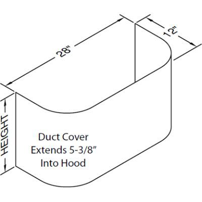 Vent-A-Hood Ventilation Accessories Duct Kits WZDC-28/9SS IMAGE 1