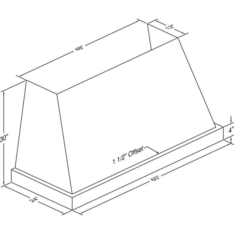 Vent-A-Hood 60-inch Wall Mount Range Hood JPH360/C2SS IMAGE 2