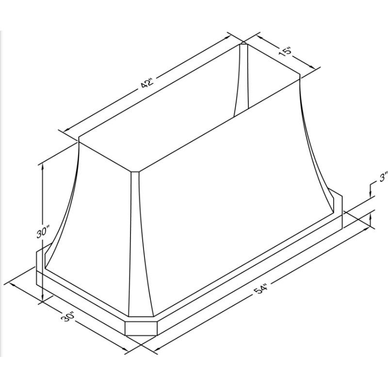 Vent-A-Hood 54-inch Ceiling Mount Range Hood JDIH254/C1SS IMAGE 2