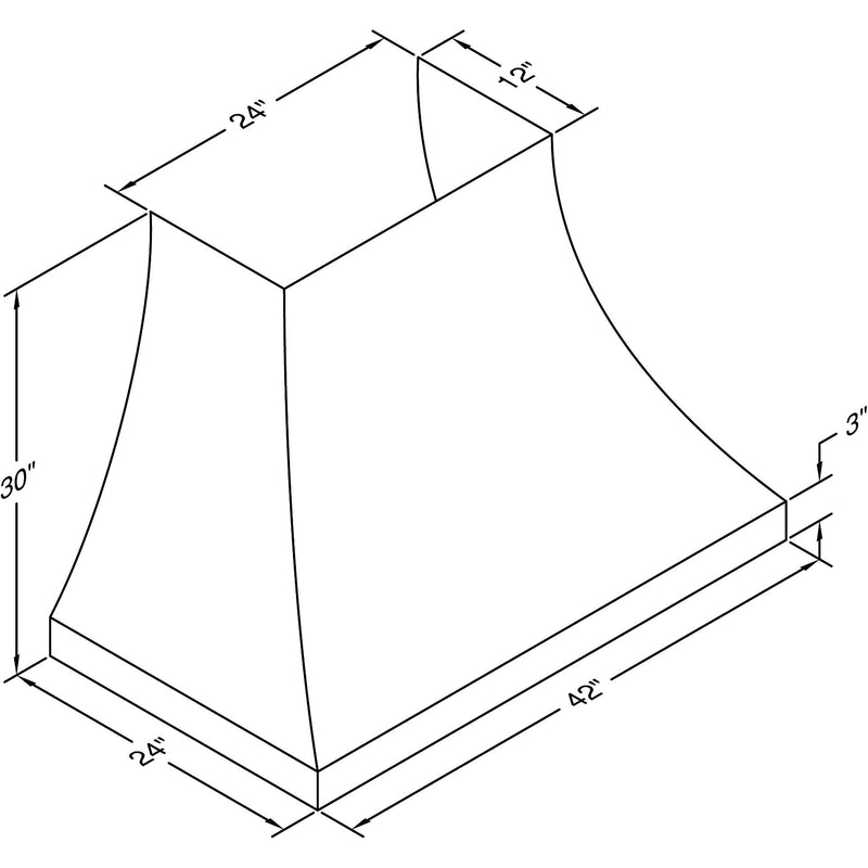 Vent-A-Hood 42-inch Designer Wall Mount Range Hood JDH242/C2AS IMAGE 2