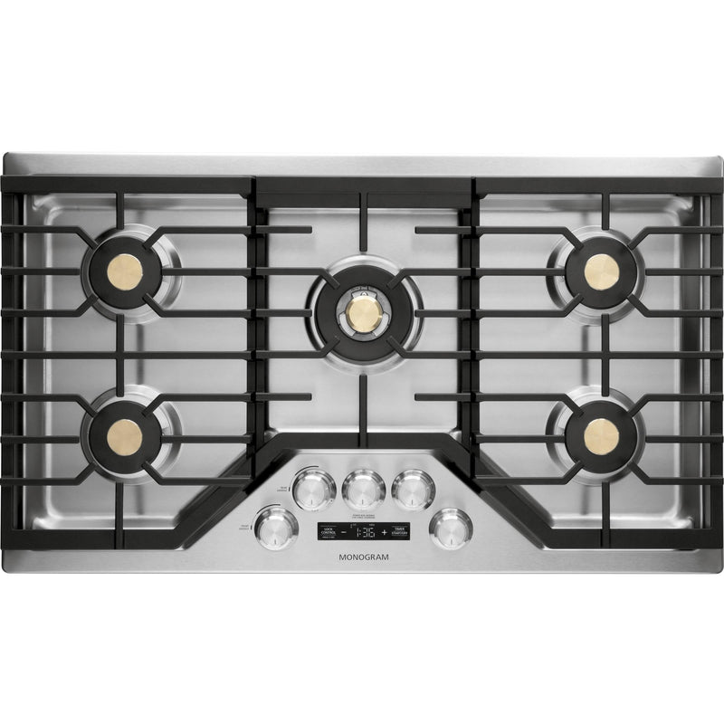 Monogram 36-inch Built-In Gas Cooktop ZGU36ESLSS IMAGE 1