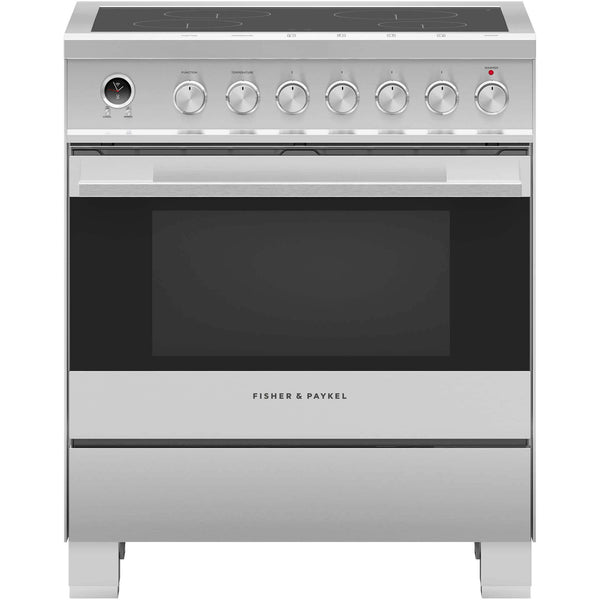 Fisher & Paykel 30-inch Freestanding Electric Induction Range with Self-Cleaning Oven OR30SDI6X1 IMAGE 1