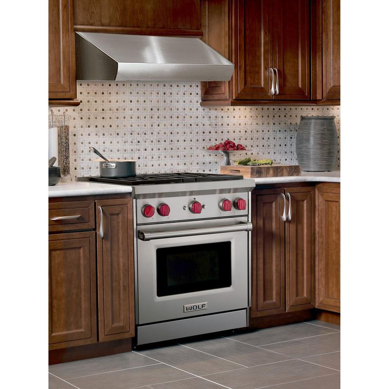 Wolf 30-inch Freestanding Gas Range with Convection GR304-LP IMAGE 9