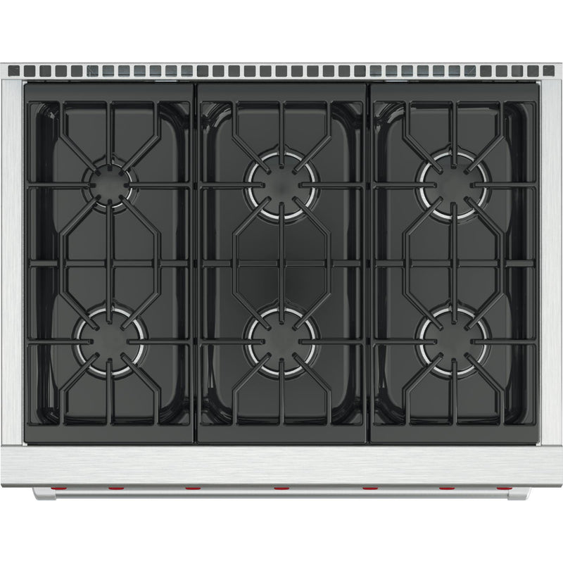 Wolf 36-inch Freestanding Gas Range with Convection GR366-LP IMAGE 2