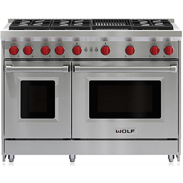 Wolf 48-inch Freestanding Gas Range with Convection GR486C-LP IMAGE 1