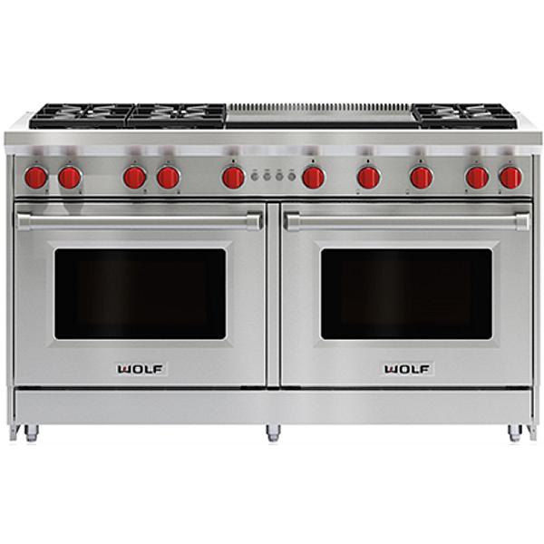 Wolf 60-inch Freestanding Gas Range with Convection GR606DG-LP IMAGE 1