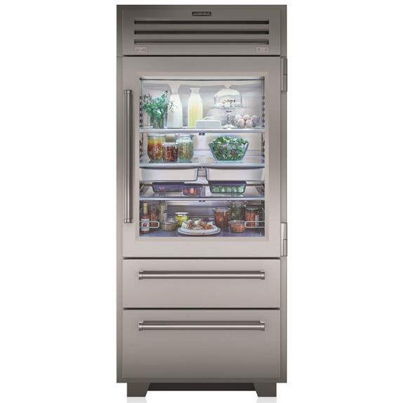 Sub-Zero 36-inch, 22.7 cu.ft. Built-in Bottom-Freezer Refrigerator with Interior Ice Maker PRO3650G-RH IMAGE 1